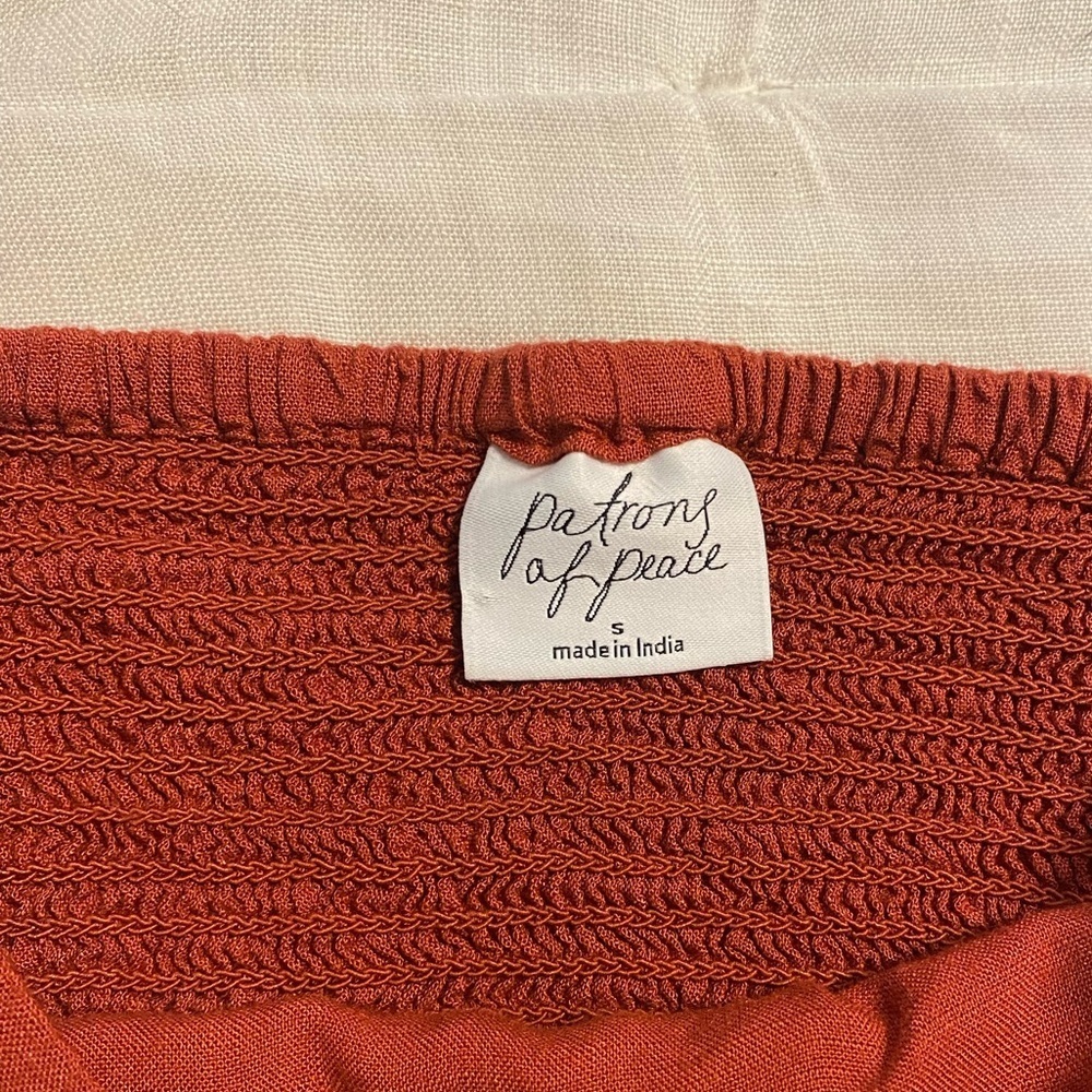 Embroidered Rust Top - Picture 3 of 4